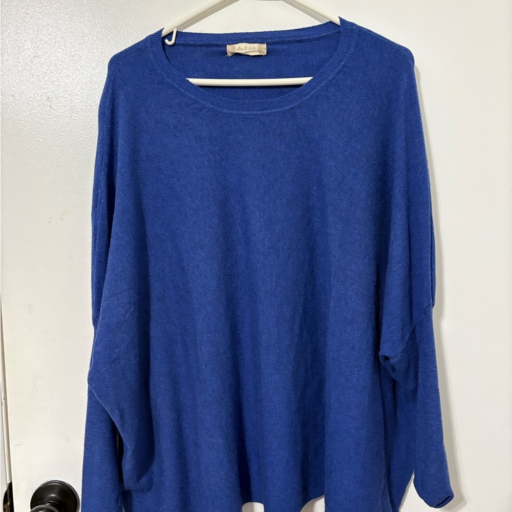 Altar'd State Blue Crew Neck Sweater